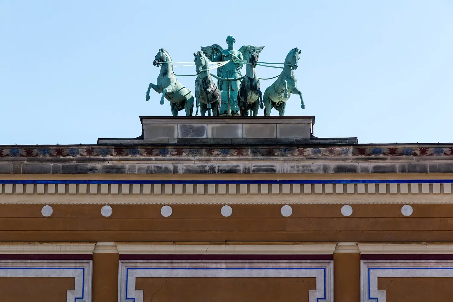 Kwadryga na dachu Thorvaldsens Museum w Kopenhadze